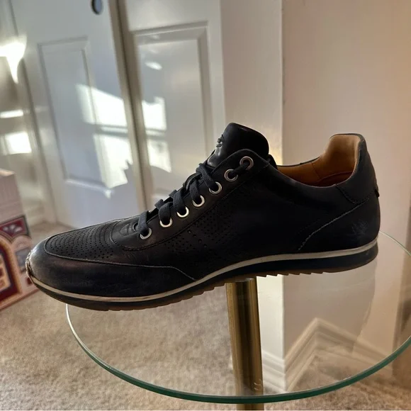 Magnanni 14804 Pueblo Leather Perforated Sneaker in Navy Blue - Picture 11 of 12